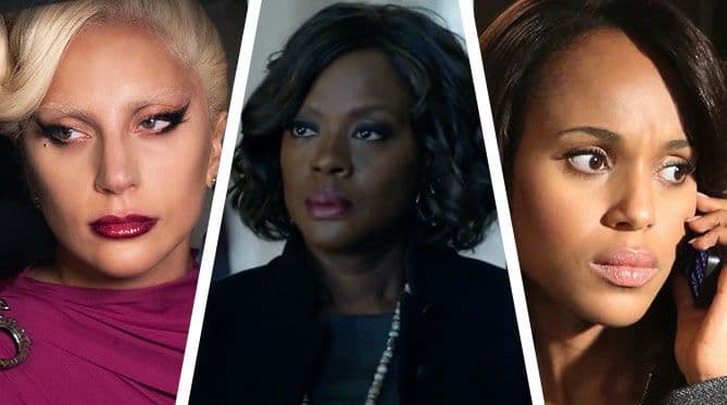 A picture of Lady Gaga, Viola Davis and Kerry Washington