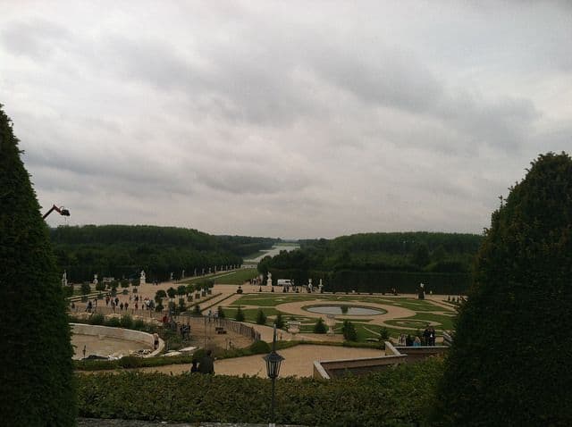 A picture of the grounds at Versailles